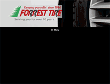 Tablet Screenshot of forresttire.com